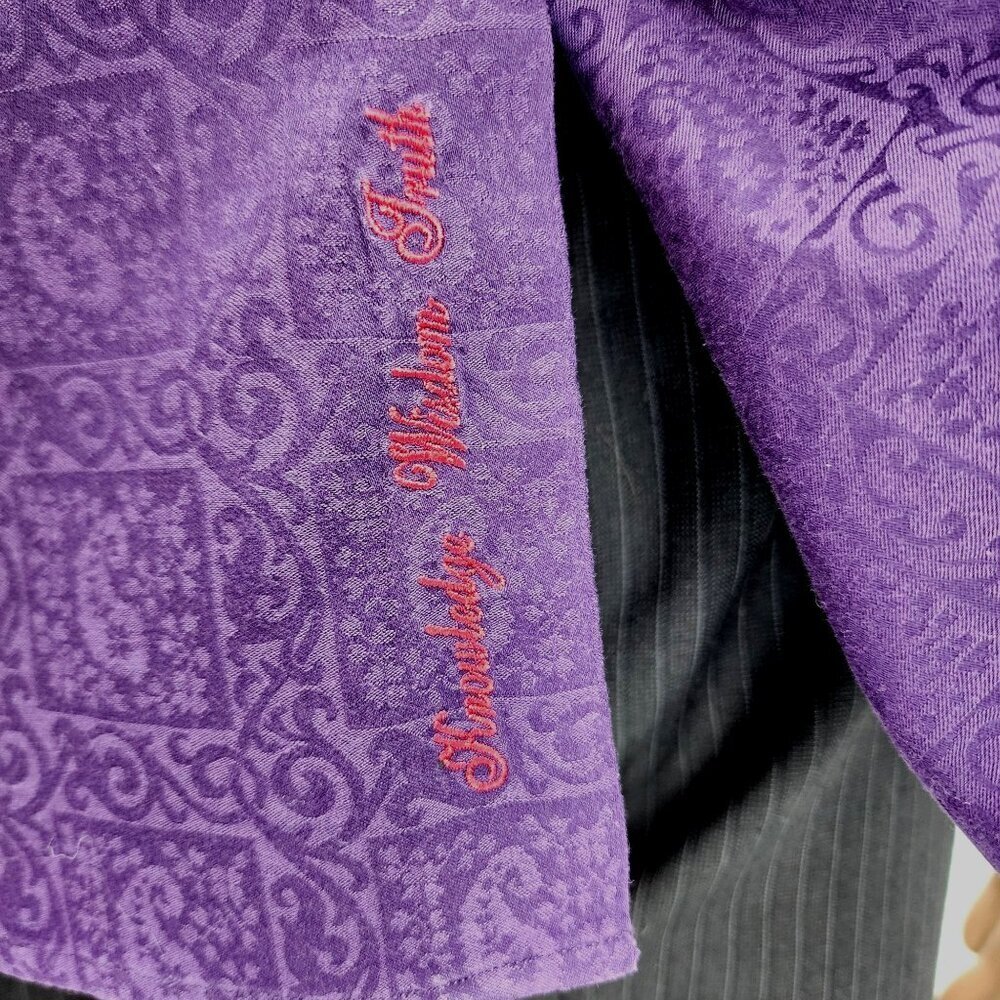 Robert Graham Purple Paisley Long Sleeve Shirt, Men's Small - Picture 4 of 16